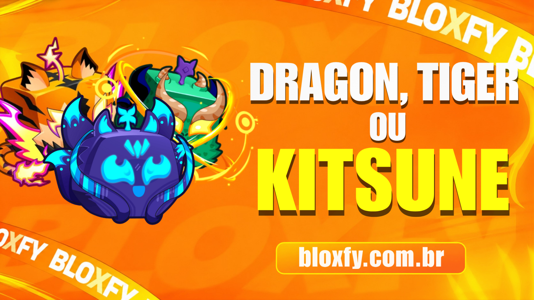🦊🐲🐯 KITSUNE, DRAGON OU TIGER NO INVENTÁRIO [🔥 Popular 🔥]