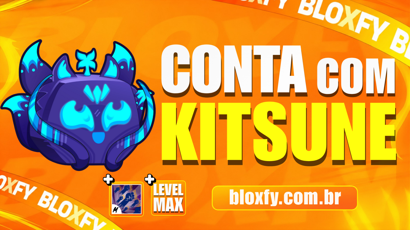 🦊  KITSUNE NO INVENTÁRIO + GODHUMAN + LEVEL MÁXIMO
